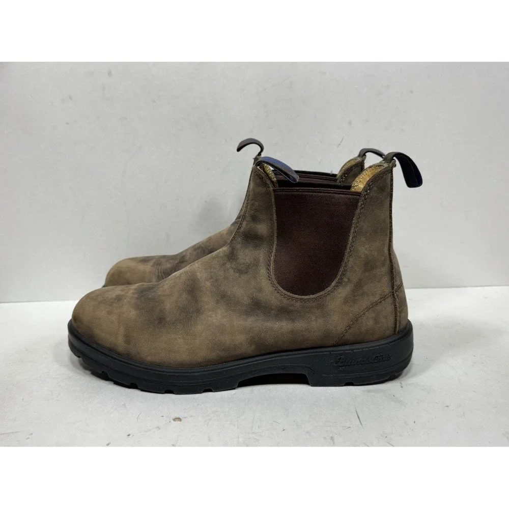 Blundstone 584 Premium Thermal Chelsea Boots Rustic Brown Men's Size 11.5 US